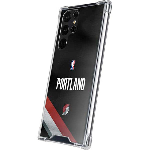 NBA Portland Trail Blazers Jersey Galaxy S24 Ultra Clear Case